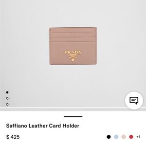 NWT Prada Saffiano Leather Cardholder